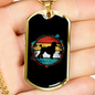 Poodle Necklace Stainless Steel or 18k Gold Dog Tag 24" Chain-Express Your Love Gifts
