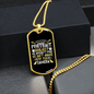 Portrait Subject Necklace Stainless Steel or 18k Gold Dog Tag 24" Chain-Express Your Love Gifts