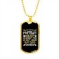 Portrait Subject Necklace Stainless Steel or 18k Gold Dog Tag 24" Chain-Express Your Love Gifts