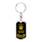 Portuguese Sheepdog Keychain Stainless Steel or 18k Gold-Express Your Love Gifts