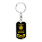 Portuguese Water Dog Keychain Stainless Steel or 18k Gold-Express Your Love Gifts