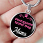Portuguese Water Dog Mama Necklace Circle Pendant Stainless Steel or 18k Gold 18-22" Dog Mom Pendant-Express Your Love Gifts