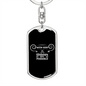 Possible With God Keychain Stainless Steel or 18k Gold Dog Tag Keyring-Express Your Love Gifts