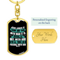 Possible With God Mark 10:27 Keychain Stainless Steel or 18k Gold Dog Tag Keyring-Express Your Love Gifts