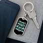 Possible With God Mark 10:27 Keychain Stainless Steel or 18k Gold Dog Tag Keyring-Express Your Love Gifts