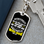 Possible With God Mark 10:27 With Keychain Stainless Steel or 18k Gold Dog Tag Keyring-Express Your Love Gifts