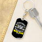 Possible With God Mark 10:27 With Keychain Stainless Steel or 18k Gold Dog Tag Keyring-Express Your Love Gifts