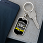 Possible With God Mark 10:27 With Keychain Stainless Steel or 18k Gold Dog Tag Keyring-Express Your Love Gifts