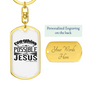 Possible With Jesus Mark 9:23 Keychain Stainless Steel or 18k Gold Dog Tag Keyring-Express Your Love Gifts