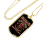 Post Apolyptic Survival Skill Firefighter Gift Stainless Steel or 18k Gold Dog Tag 24" Chain-Express Your Love Gifts