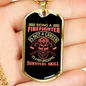 Post Apolyptic Survival Skill Firefighter Gift Stainless Steel or 18k Gold Dog Tag 24" Chain-Express Your Love Gifts
