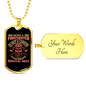 Post Apolyptic Survival Skill Firefighter Gift Stainless Steel or 18k Gold Dog Tag 24" Chain-Express Your Love Gifts