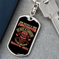 Post Apolyptic Survival Skill Firefighter Keychain Stainless Steel or 18k Gold Dog Tag Keyring-Express Your Love Gifts