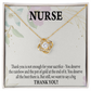 Pot of Gold Healthcare Medical Worker Nurse Appreciation Gift Infinity Knot Necklace Message Card-Express Your Love Gifts
