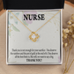 Pot of Gold Healthcare Medical Worker Nurse Appreciation Gift Infinity Knot Necklace Message Card-Express Your Love Gifts
