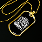 Power In Jesus Christian Necklace Stainless Steel or 18k Gold Dog Tag 24" Chain-Express Your Love Gifts