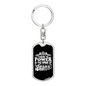 Power In Jesus John 3:16 Keychain Stainless Steel or 18k Gold Dog Tag Keyring-Express Your Love Gifts