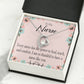 Power to Heal Healthcare Medical Worker Nurse Appreciation Gift Forever Necklace w Message Card-Express Your Love Gifts