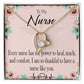 Power to Heal Healthcare Medical Worker Nurse Appreciation Gift Forever Necklace w Message Card-Express Your Love Gifts