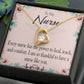 Power to Heal Healthcare Medical Worker Nurse Appreciation Gift Forever Necklace w Message Card-Express Your Love Gifts