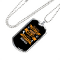Power To Weak Isaiah 40:29 Necklace Stainless Steel or 18k Gold Dog Tag 24" Chain-Express Your Love Gifts