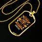 Power To Weak Isaiah 40:29 Necklace Stainless Steel or 18k Gold Dog Tag 24" Chain-Express Your Love Gifts