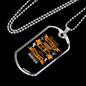 Power To Weak Isaiah 40:29 Necklace Stainless Steel or 18k Gold Dog Tag 24" Chain-Express Your Love Gifts
