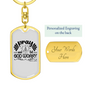 Pray And Let God Worry Keychain Stainless Steel or 18k Gold Dog Tag Keyring-Express Your Love Gifts