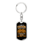 Pray For My Safety Swivel Keychain Dog Tag Stainless Steel or 18k Gold-Express Your Love Gifts