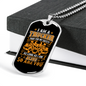 Pray For My Safety Trucker Dog Tag Stainless Steel or 18k Gold 24" Chain-Express Your Love Gifts