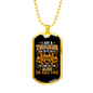 Pray For My Safety Trucker Dog Tag Stainless Steel or 18k Gold 24" Chain-Express Your Love Gifts