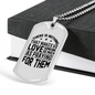 Pray For Them Christian Necklace Stainless Steel or 18k Gold Dog Tag 24" Chain-Express Your Love Gifts
