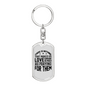 Pray For Them Keychain Stainless Steel or 18k Gold Dog Tag Keyring-Express Your Love Gifts