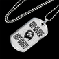 Pray God Works Christian Necklace Stainless Steel or 18k Gold Dog Tag 24" Chain-Express Your Love Gifts