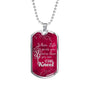 Pray Kneel Bible Necklace Necklace Stainless Steel or 18k Gold Dog Tag 24" Chain-Express Your Love Gifts
