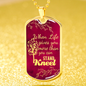 Pray Kneel Bible Necklace Necklace Stainless Steel or 18k Gold Dog Tag 24" Chain-Express Your Love Gifts