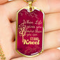 Pray Kneel Bible Necklace Necklace Stainless Steel or 18k Gold Dog Tag 24" Chain-Express Your Love Gifts