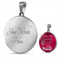 Pray Necklace When Life Gives You More Circle Stainless Steel or 18k Gold 18-22"-Express Your Love Gifts
