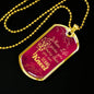 Pray Necklace When Life Gives You More Stainless Steel or 18k Gold Dog Tag 24" Chain-Express Your Love Gifts