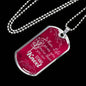 Pray Necklace When Life Gives You More Stainless Steel or 18k Gold Dog Tag 24" Chain-Express Your Love Gifts