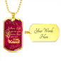 Pray Necklace When Life Gives You More Stainless Steel or 18k Gold Dog Tag 24" Chain-Express Your Love Gifts