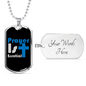 Prayer 1st Christian Necklace Stainless Steel or 18k Gold Dog Tag 24" Chain-Express Your Love Gifts