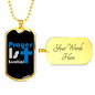 Prayer 1st Christian Necklace Stainless Steel or 18k Gold Dog Tag 24" Chain-Express Your Love Gifts