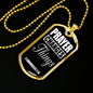 Prayer Changes Things Dog Tag Stainless Steel or 18k Gold Finish 24" Ball Chain-Express Your Love Gifts