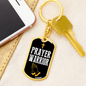 Prayer Warrior Luke 21:36 Keychain Stainless Steel or 18k Gold-Express Your Love Gifts