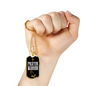 Prayer Warrior Luke 21:36 Necklace Stainless Steel or 18k Gold Dog Tag 24" Chain-Express Your Love Gifts