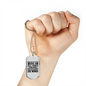 Preach Gospel Christian Necklace Stainless Steel or 18k Gold Dog Tag 24" Chain-Express Your Love Gifts