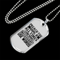 Preach Gospel Christian Necklace Stainless Steel or 18k Gold Dog Tag 24" Chain-Express Your Love Gifts