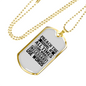 Preach The Gospel Christian Necklace Stainless Steel or 18k Gold Dog Tag 24" Chain-Express Your Love Gifts
