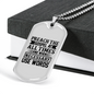 Preach The Gospel Christian Necklace Stainless Steel or 18k Gold Dog Tag 24" Chain-Express Your Love Gifts